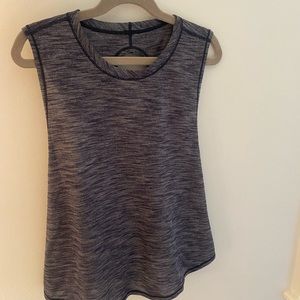 Lululemon Navy Blue Open Back Tank